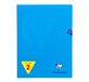 Clairefontaine 323360AMZC Mimesys Pak met 2 Geniete Notitieboekjes - 24x32 cm - 96 Pagina's Grote Ruit - 90 g - Polypro Omslag - Kleur Blauw