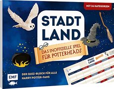 Edition Michael Fischer / EMF Verlag Stadt, Land, Potterhead – Der Spieleklassiker für alle Harry Potter-Fans: Der ultimative Stadt, Land, Fluss-Spieleblock mit 26 Kategorien aus der beliebten Zauberwelt – von 8-99 Jahren