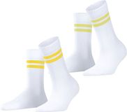 Esprit Tennis Stripe 2-Pack katoenen sokken dames wit - maat 39-42