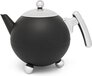 Bredemeijer Bella Ronde Theepot - 1.2L - Mat Zwart - Dubbelwandig