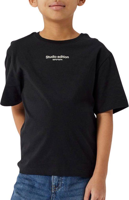 Name It Brody Regular SS Shirt Jongens - Maat 158/164 - Zwart
