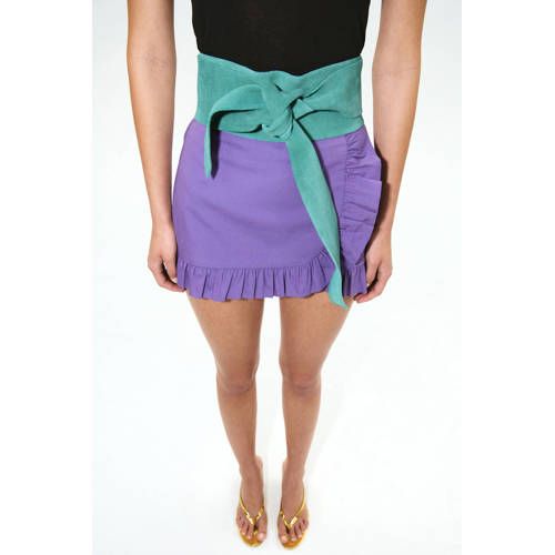 Mango Groen Suede Tailleur