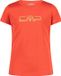 CMP Meisjes-T-shirt, 12 jaar, Polyester, Kort, Korte mouw, Ronde hals, Rood