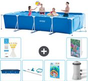 Intex Rechthoekig Frame Zwembad - 450 x 220 x 84 cm - Blauw