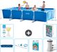 Intex Rechthoekig Frame Zwembad - 450 x 220 x 84 cm - Blauw