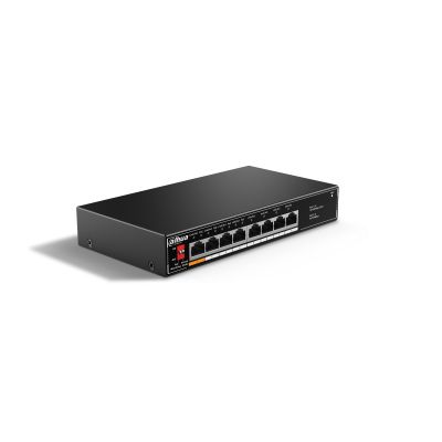 Dahua Technology SF1008LP Unmanaged L2 Fast Ethernet PoE Switch - 8 Ports - Black