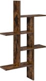 vidaXL Wandplank Gerookt eiken 61 x 15 x 102 cm Bewerkt hout