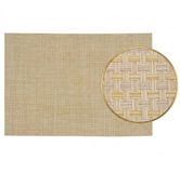 G. Wurm Tafel Placemats jute beige - geweven/gevlochten - 45 x 30 cm - Onderleggers - Tafel dekken