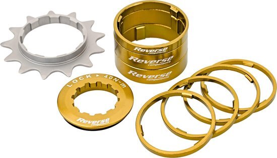 Reverse Single Speed Kit cassette goud