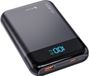 Siltcon® Ultra Compacte Powerbank 10000 mAh - 22.5W Snellader – USB-C / A - LED Indicatie - Noodpakket – Universel pour Téléphones, Tablettes & Plus – 2 Poorten - Noir
