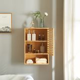 en.casa Badkamerkast Gjesdal 60x40x20 cm bamboe naturel