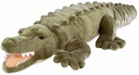 Wild Republic knuffel krokodil - pluche - 76 cm - groen
