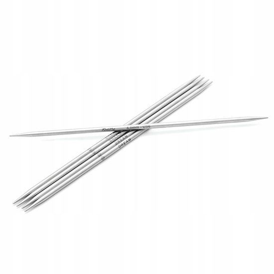 KnitPro Metalen Sokkenbreinaalden 20cm - 5.00mm