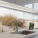 ONLYWOW Revetement Mural De Cuisine Nuages - Paysage De Dunes - Sable 150x60 Cm