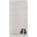 Cawö Cawö Cute Cats 6263 Serviette 50x100 platine/basalte