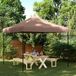 Prolenta Maison Exclusive Opvouwbare partytent, pop-up model, bruin, 292x292x315 cm