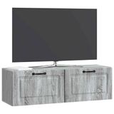 vidaXL Wandmontage TV-kast Grijs sonoma 98 x 31 x 30 cm Bewerkt hout