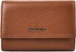 COCCINELLE Metallic Soft Wallet Grainy Leather Cognac bruine
