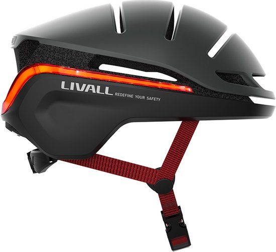 Livall EVO21 Smart Fietshelm - Zwart - Maat L - LED Richtingaanwijzers