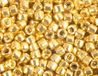 Japanse Treasure-cilinderkralen, verzinkt, verguld, 3,3 mm, 8/0, 100 g
