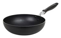 Resto Kitchenware Wok/Roerbakpan Rond Zwart Aluminium 28 cm