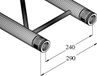 ALUTRUSS BILOCK BQ2-710 2-way Cross Beam