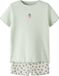 NAME IT NMFVIVEMMA SS SET Mädchen Langarmshirts Hellblau Baumwolle 95% Elasthan 5% Größe 110