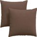 vidaXL - Coussin d'assise - 2 pièces - Tissu - Marron - 60 x 60 cm
