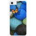 Papillon Verstevigd hoesje met sublimatie bedrukking, compatibel met Apple iPhone 6 galet bleu