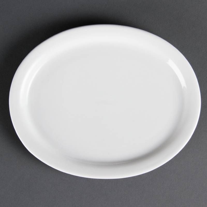 Olympia Whiteware ovale serveerschalen 20 cm - 6 Stuks