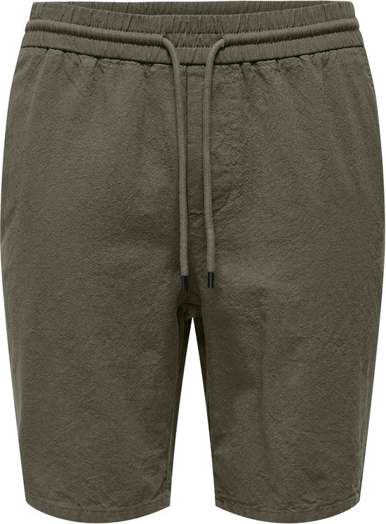 ONLY &amp; SONS ONSLINUS 0007 COT LIN SHORTS NOOS Heren Broek - Maat XXL