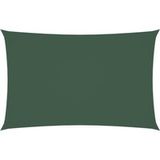 Parasol Voile/Ombrelle Tissu Oxford Rectangulaire 2x4,5 M Vert Foncé 21214