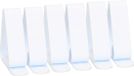 Merkloos / Sans marque Plastic Forte 12x Kunststof tafelkleed klemmen wit - 5 x 4 cm