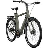 CRIVIT E-Bike Urban X.3 GATES Riemenantrieb, 27,5 pouces (Olive Green)