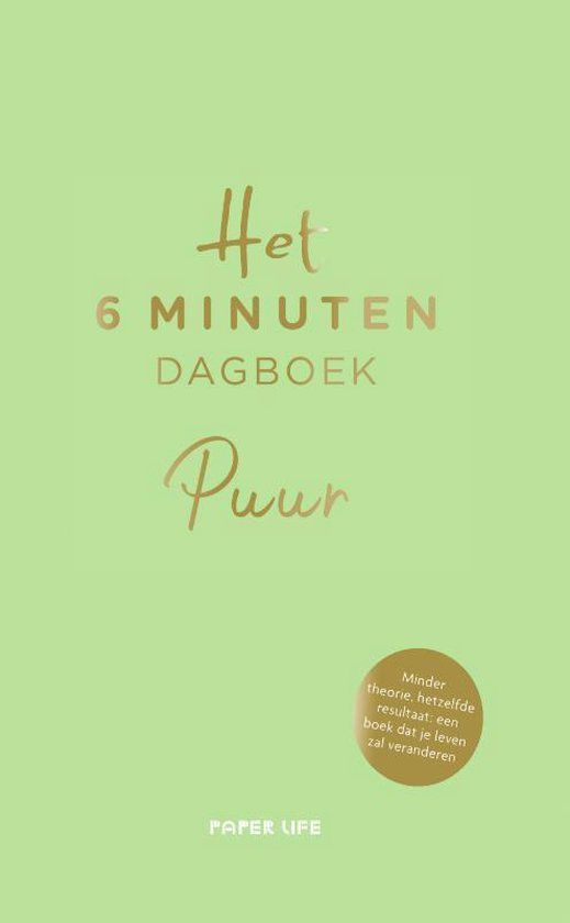 Dominik Spenst Het 6 minuten dagboek - PUUR | Hardcover | Nederlands