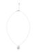 Gaya Necklace Zilver Kristal Transparant Koper 47 cm