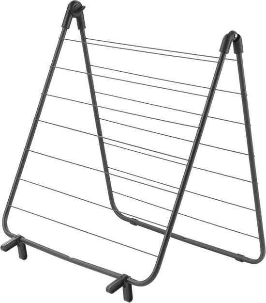 Tomado Metaltex Nevis Baddroogrek - 7 m - Mat Zwart - Metaal - Inklapbaar