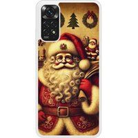 Xiaomi Bedrukt siliconen hoesje compatibel met Xiaomi Redmi Note 11 4G pere noel vintage