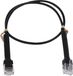 NETTRIXX - Flexibele CAT6A UTP-kabel, patchkabel, 50 cm, zwart - 550052