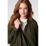 MS Mode Plus Size bomberjack - groen