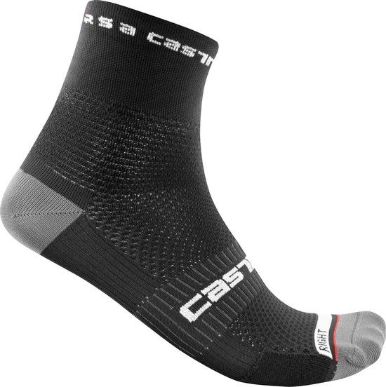 Castelli Rosso Corsa Pro 9 Socks - Black - L/XL