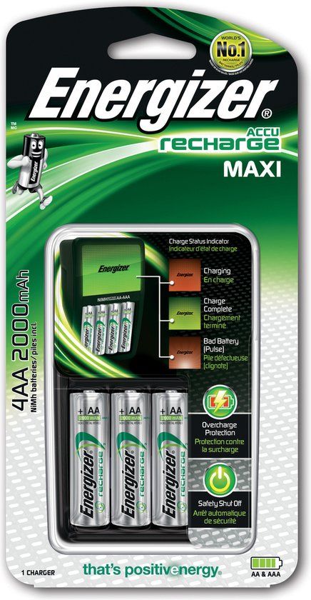 Energizer Maxi Charger AC AA,AAA - 4 Pack