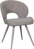 LABEL51 Sakura Eetkamerstoel - Bruin - Royal Stof - Taupe Metaal