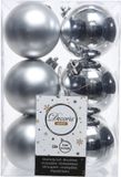 Cosy&Trendy boules de Noël - 12 pièces - 6cm - plastique - Argent
