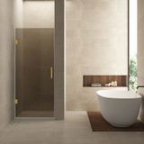 Wiesbaden Less Nisdeur 700 x 2000 x 8 mm Nano Vintage Brons Glas/Geborsteld Messing