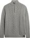 Superdry Jacob Cable Knit Half Zip Trui Heren - Maat M