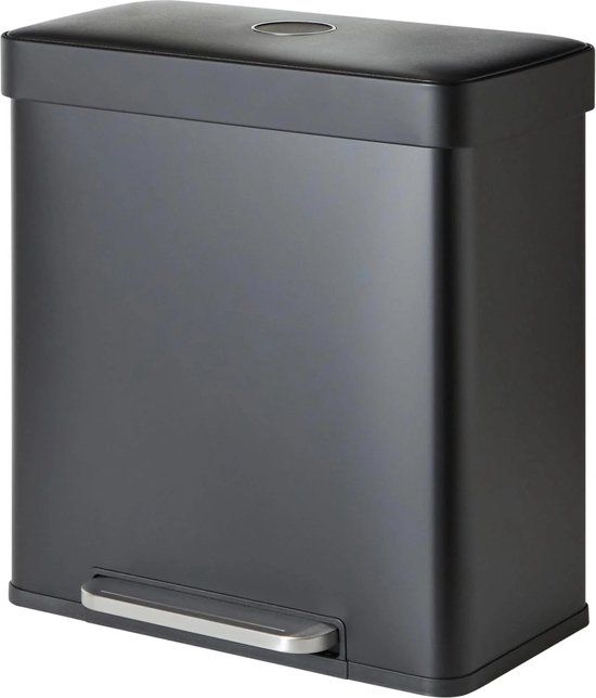 NOUS Living Home afvalbak (30L + 30L) Mat Zwart