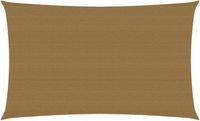 vidaXL Zonnezeil 4x7m HDPE Taupe