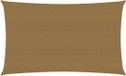 vidaXL Zonnezeil 4x7m HDPE Taupe