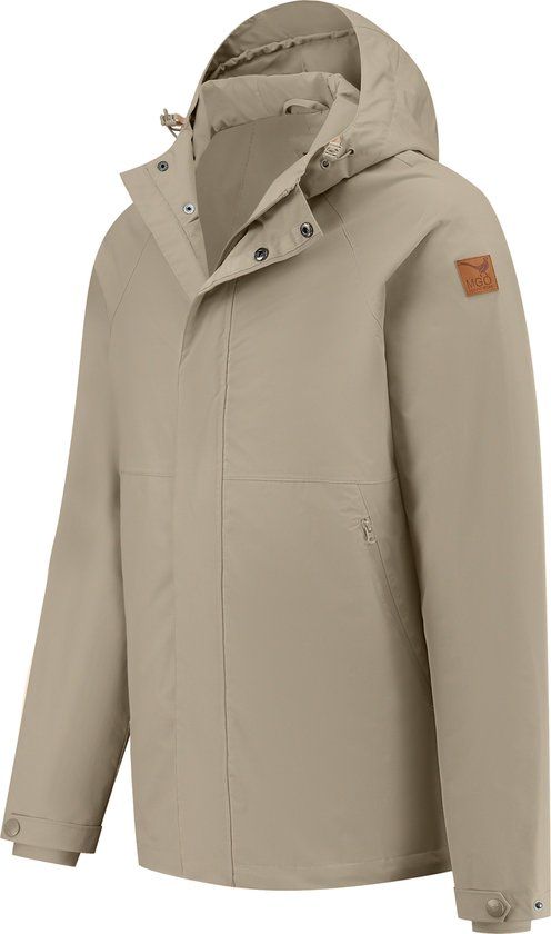 MGO Sid - Waterdichte Regenjas Heren - Taupe - Maat XL - 2024